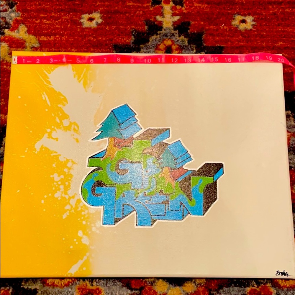 Go green piece from atalented artist,not me